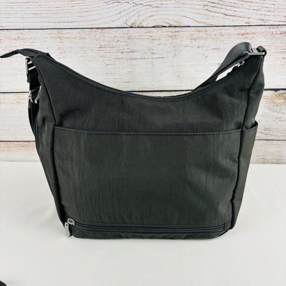 Baggallini Everywhere Green Crossbody Hobo Bag and Wristlet - Picture 3 of 15